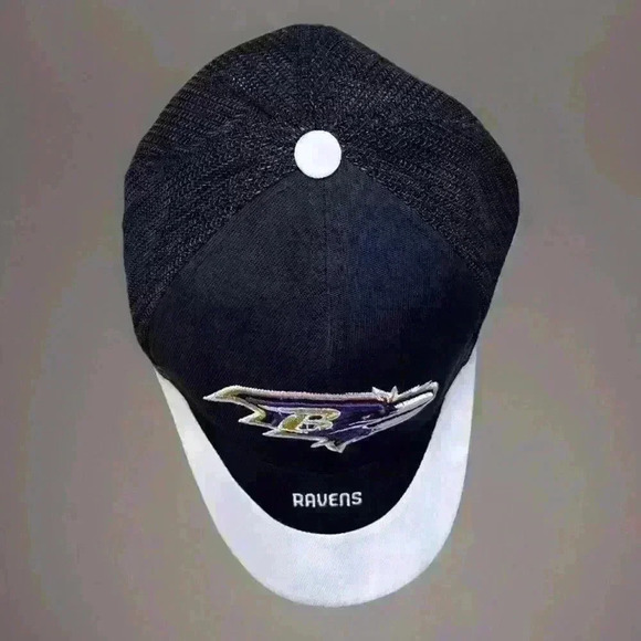 Baltimore Ravens Reebok NFL Equipment Football Hat One Size Fits All Mesh - Picture 7 of 8
